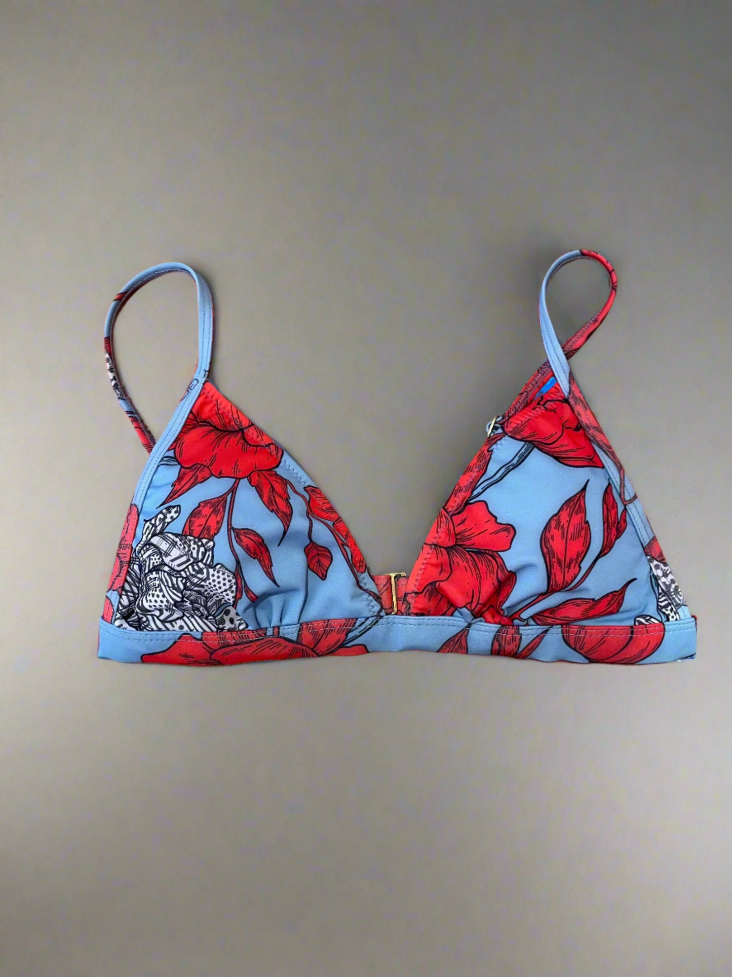 Printed Bikini (flowers blue)