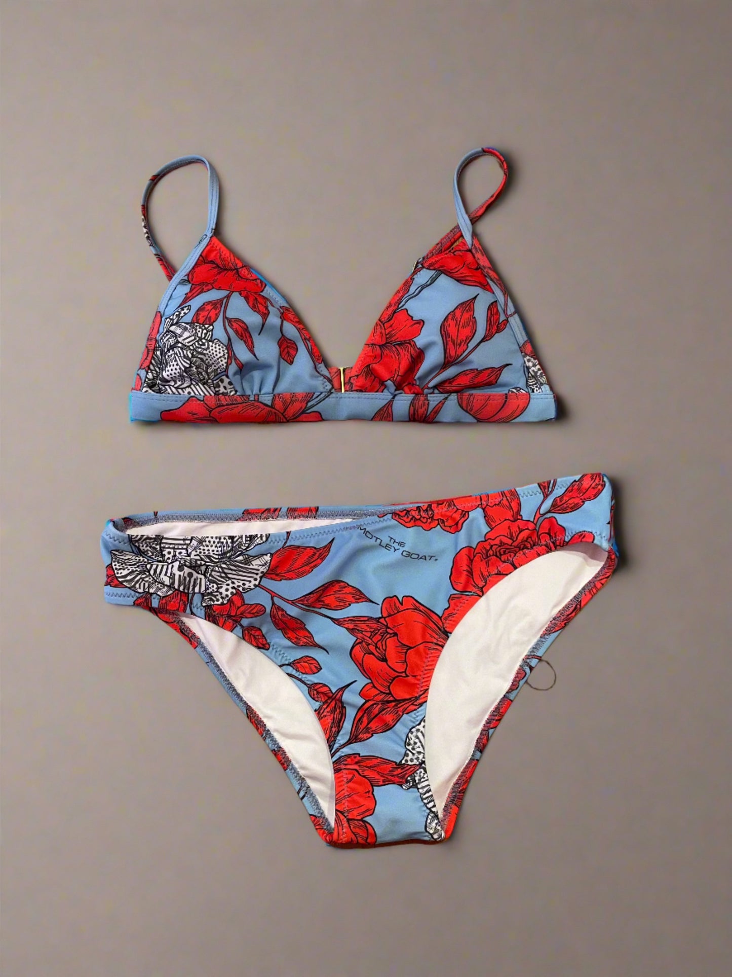 Printed Bikini (flowers blue)