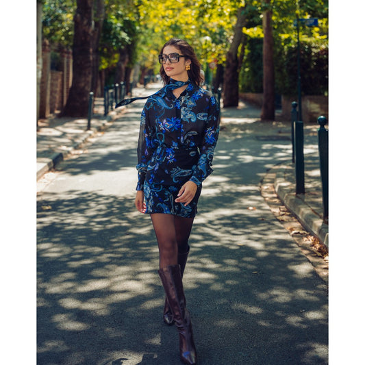 Chelsea Skirt (Blue/Black)