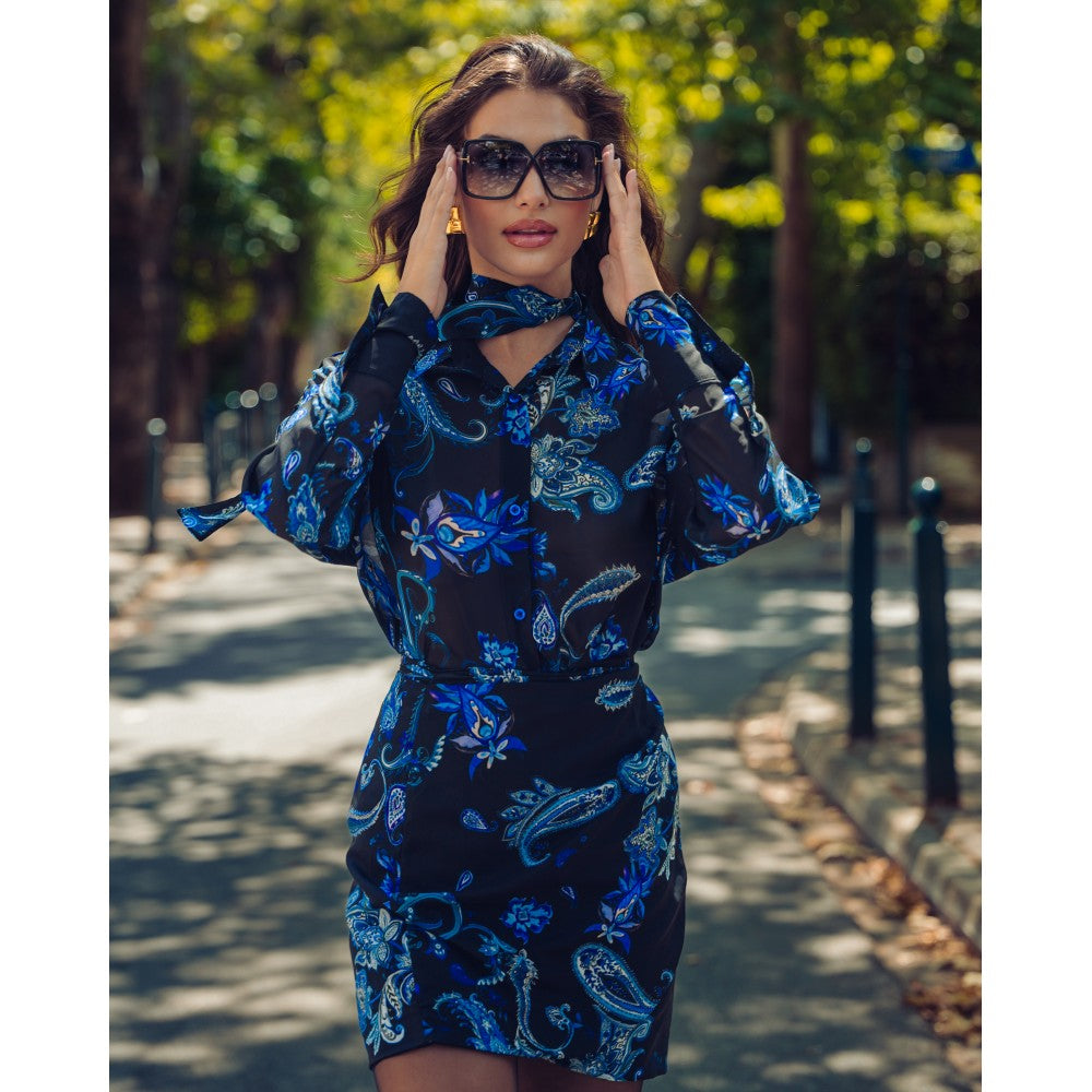 Chelsea Skirt (Blue/Black)