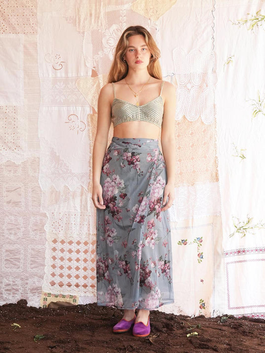 Flamant Rose Wrap Skirt (floral)