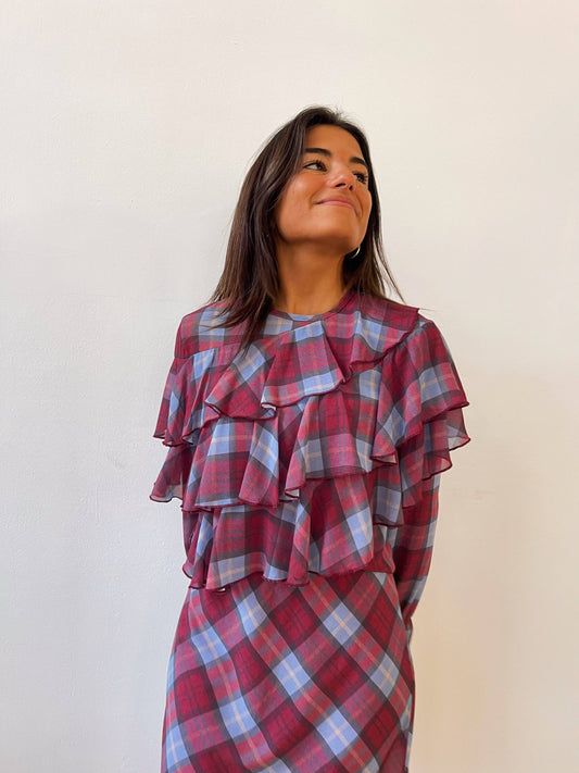 Léa Blouse (Checked)