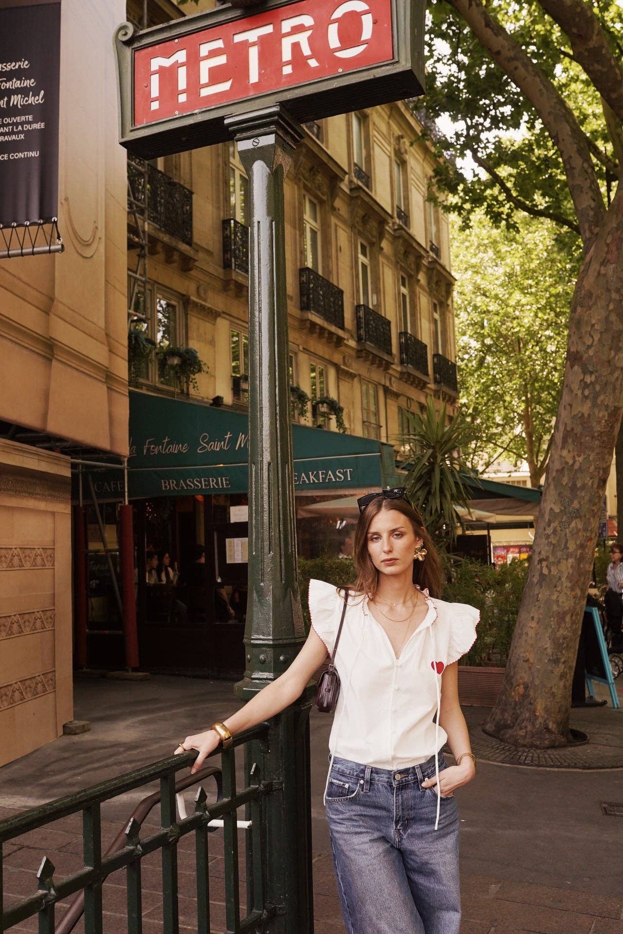 Coeur Cotton Blouse (white)