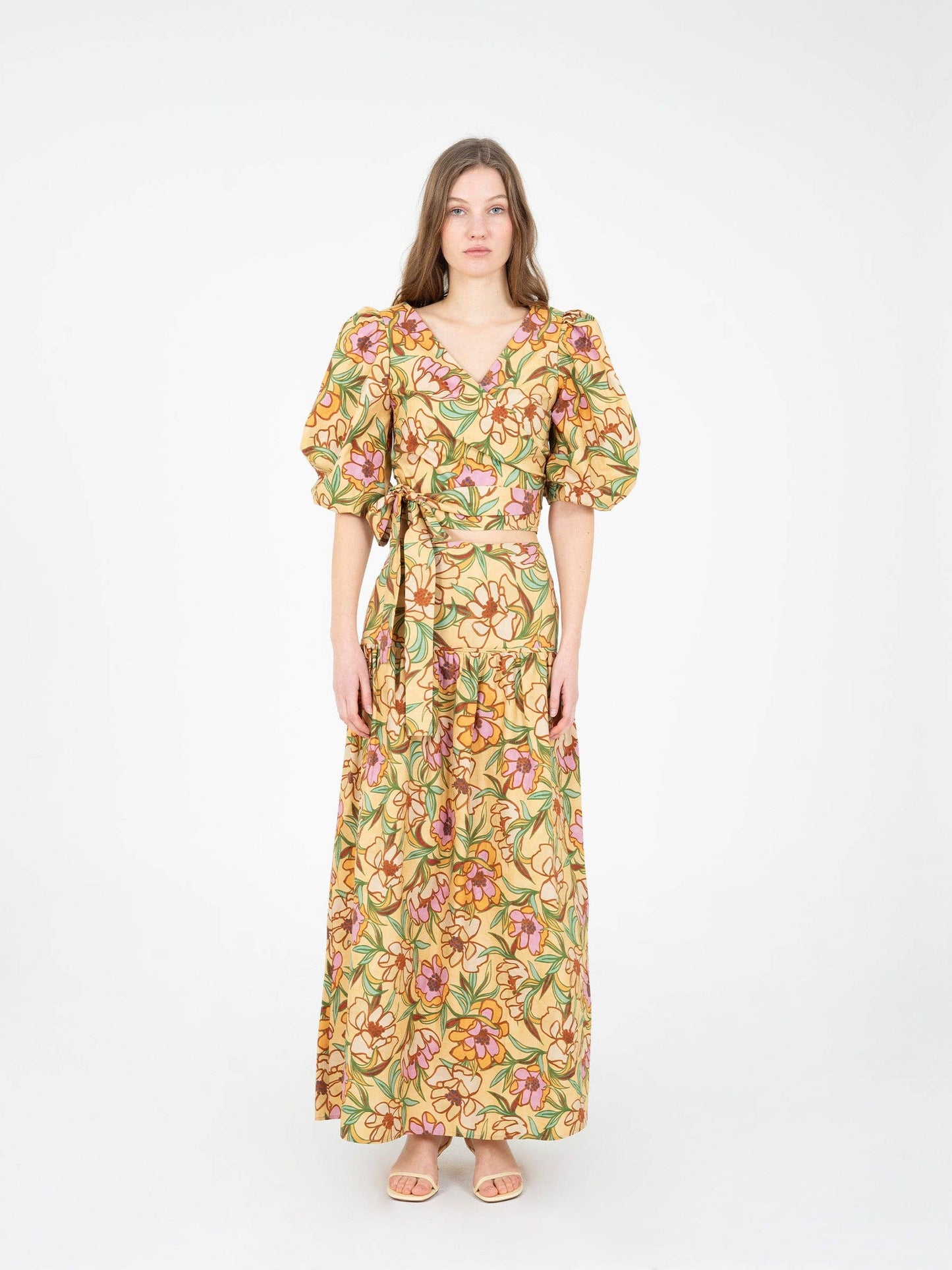 Lysandra Wrap Top (floral)