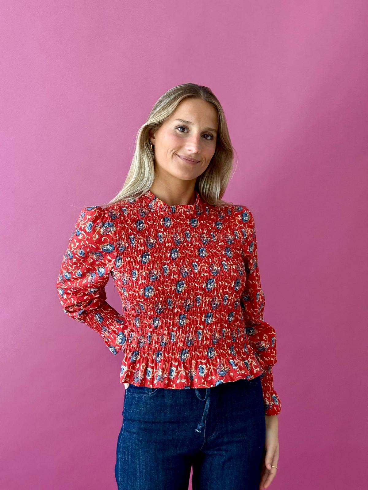 Chía Blouse (Red Lily)