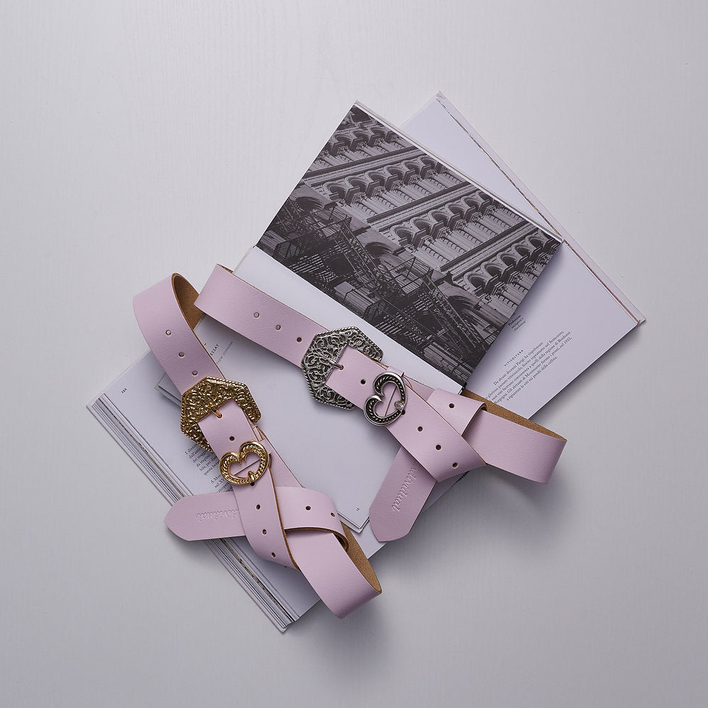 Affection Leather Belt (light pink)