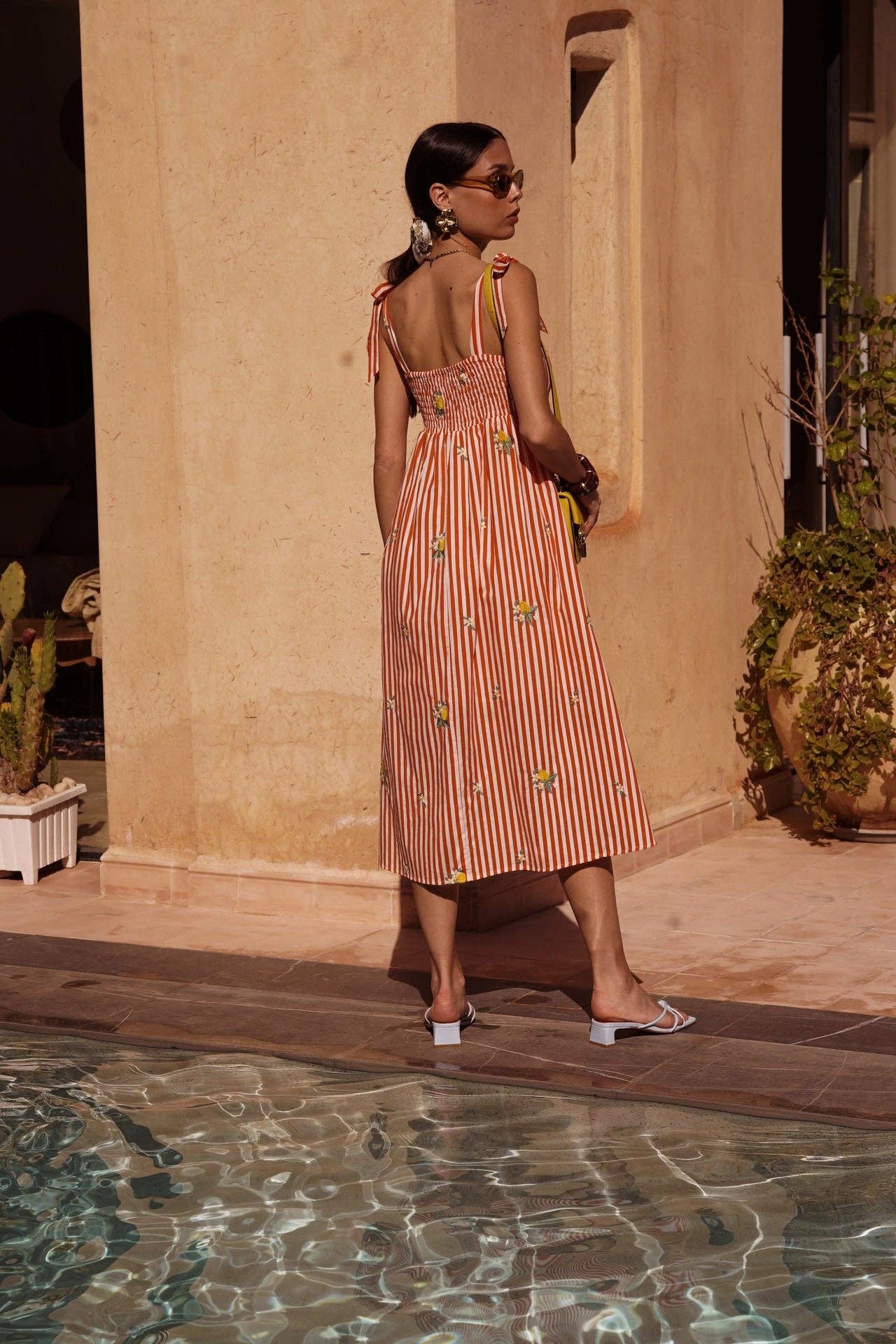 Riviera Midi Dress (red)