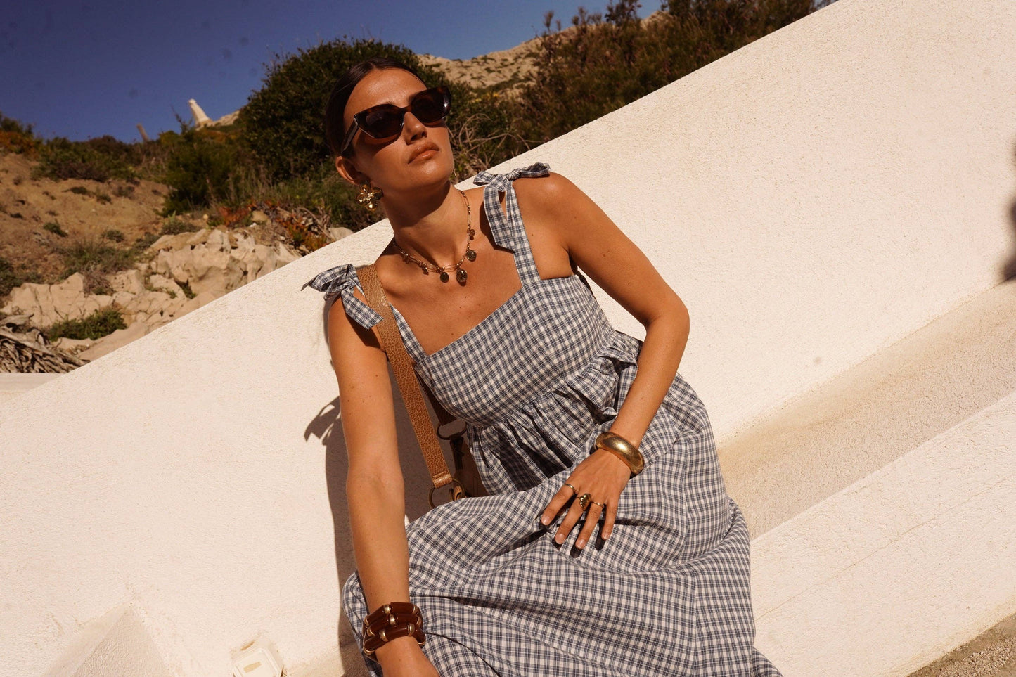 Sundance Dress (checked)