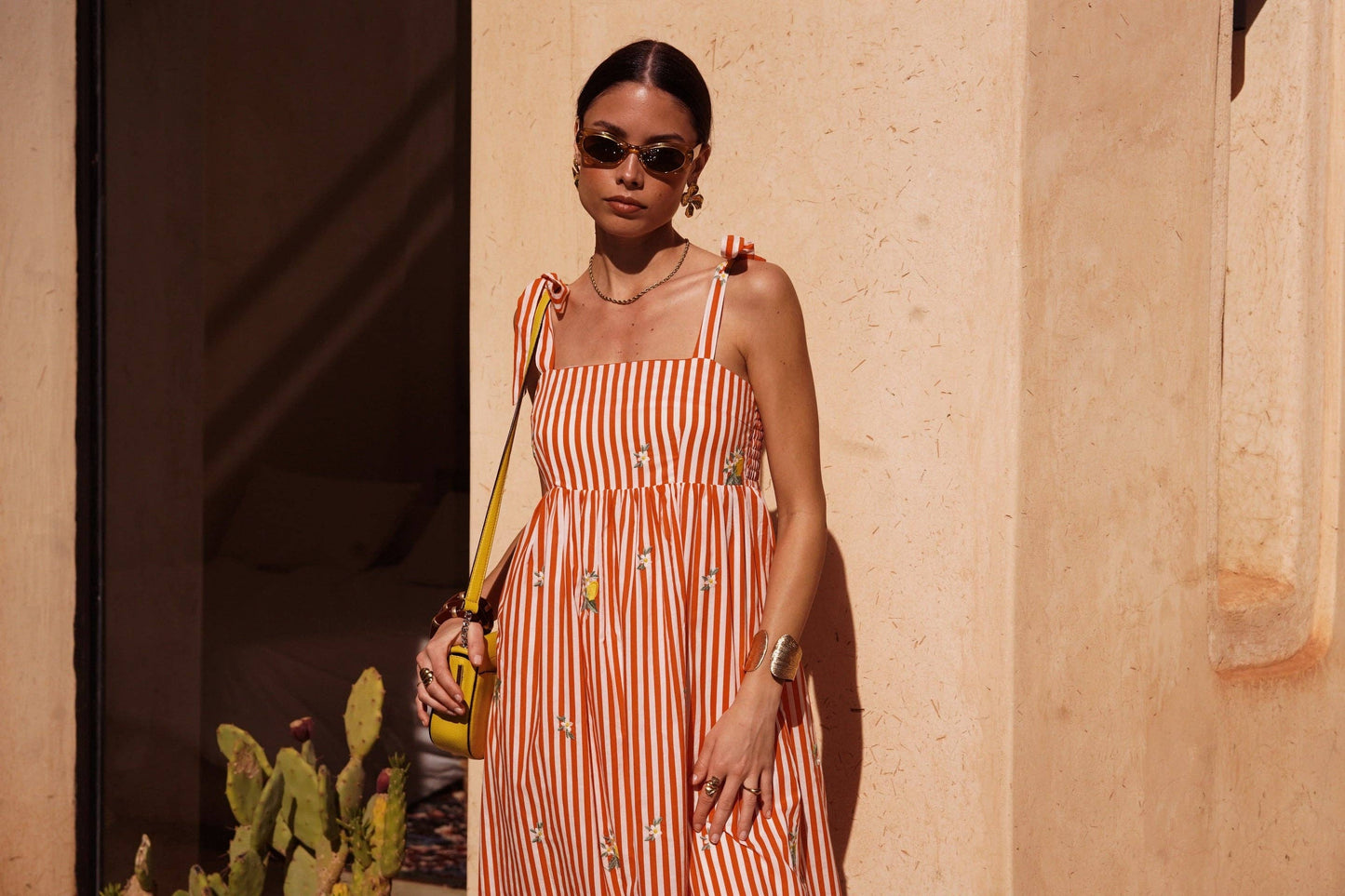 Riviera Midi Dress (red)