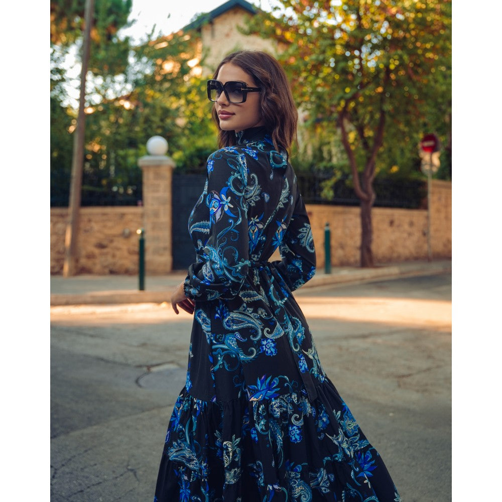 Chelsea Dress (Blue/Black)