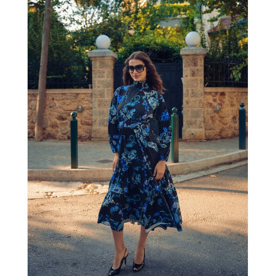 Chelsea Dress (Blue/Black)