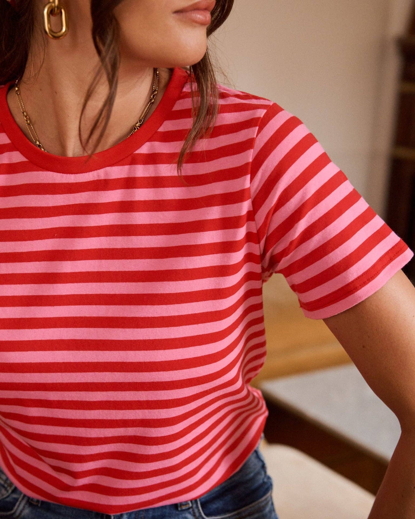 Popsicle T-Shirt (pink/red stripes)