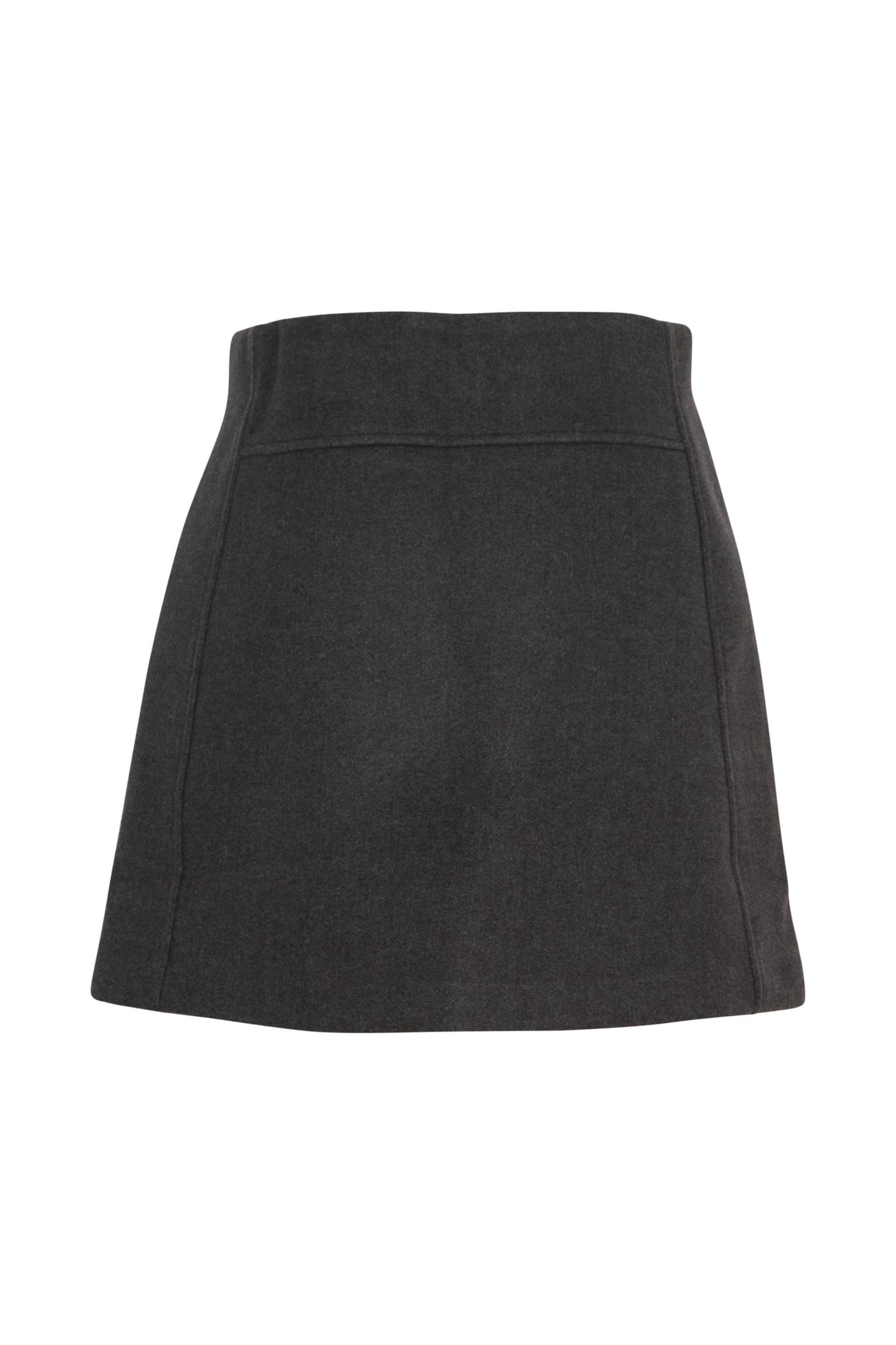 A-Line Mini Skirt (grey melange)