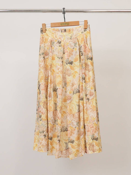 Tivoli Gardens Midi Skirt (yellow)