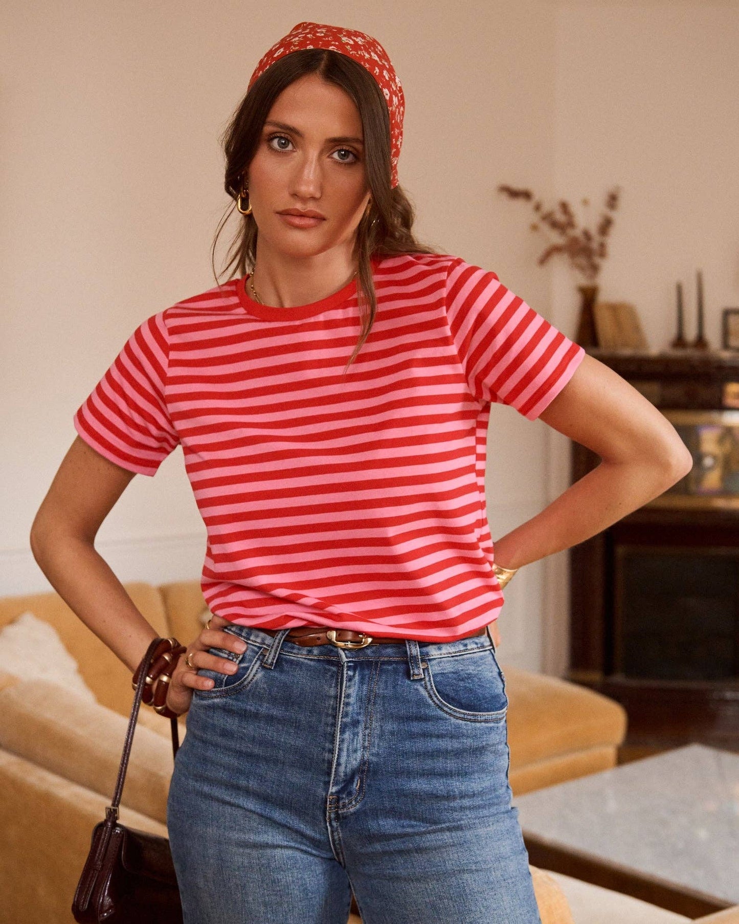 Popsicle T-Shirt (pink/red stripes)