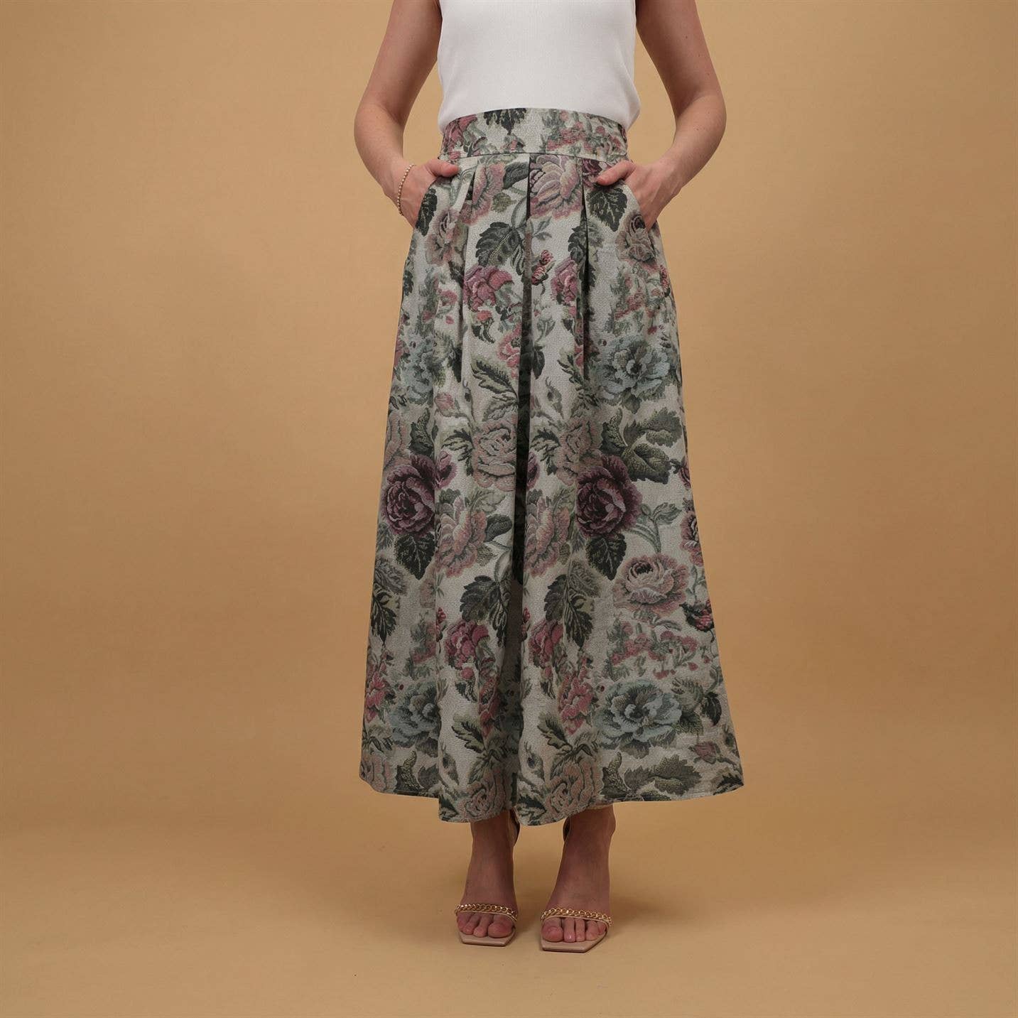 Giverny Long Flared Skirt