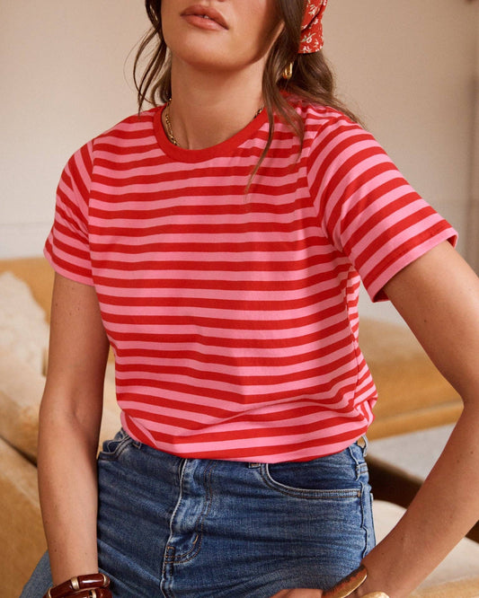 Popsicle T-Shirt (pink/red stripes)