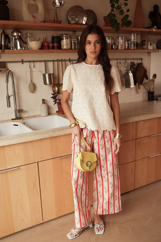 Paolo Floral Pants (pink)
