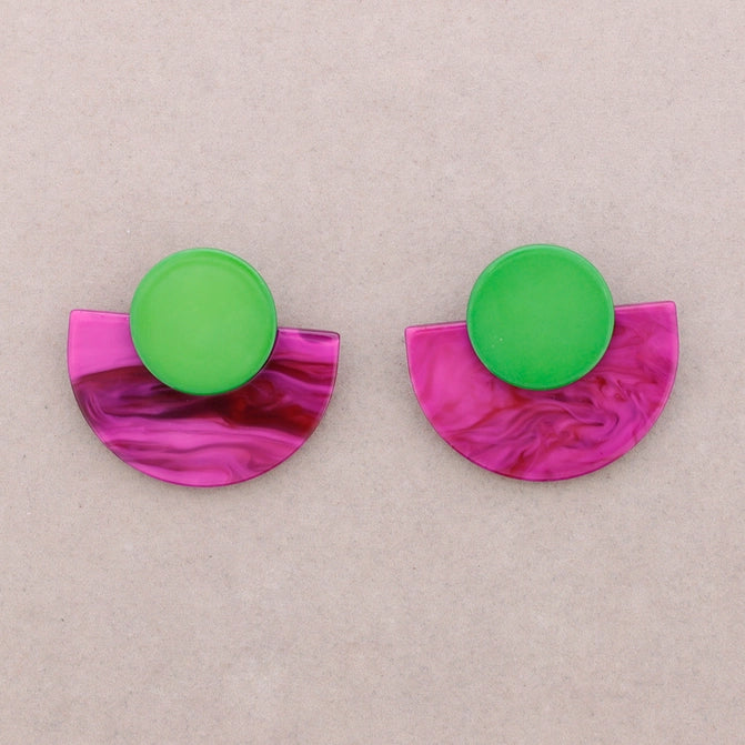 Moonlight Resin Earrings (bougainvillea)