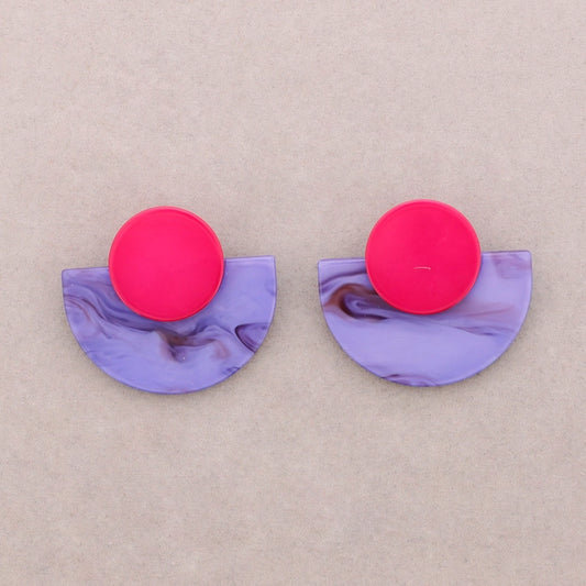 Moonlight Resin Earrings (lavender)