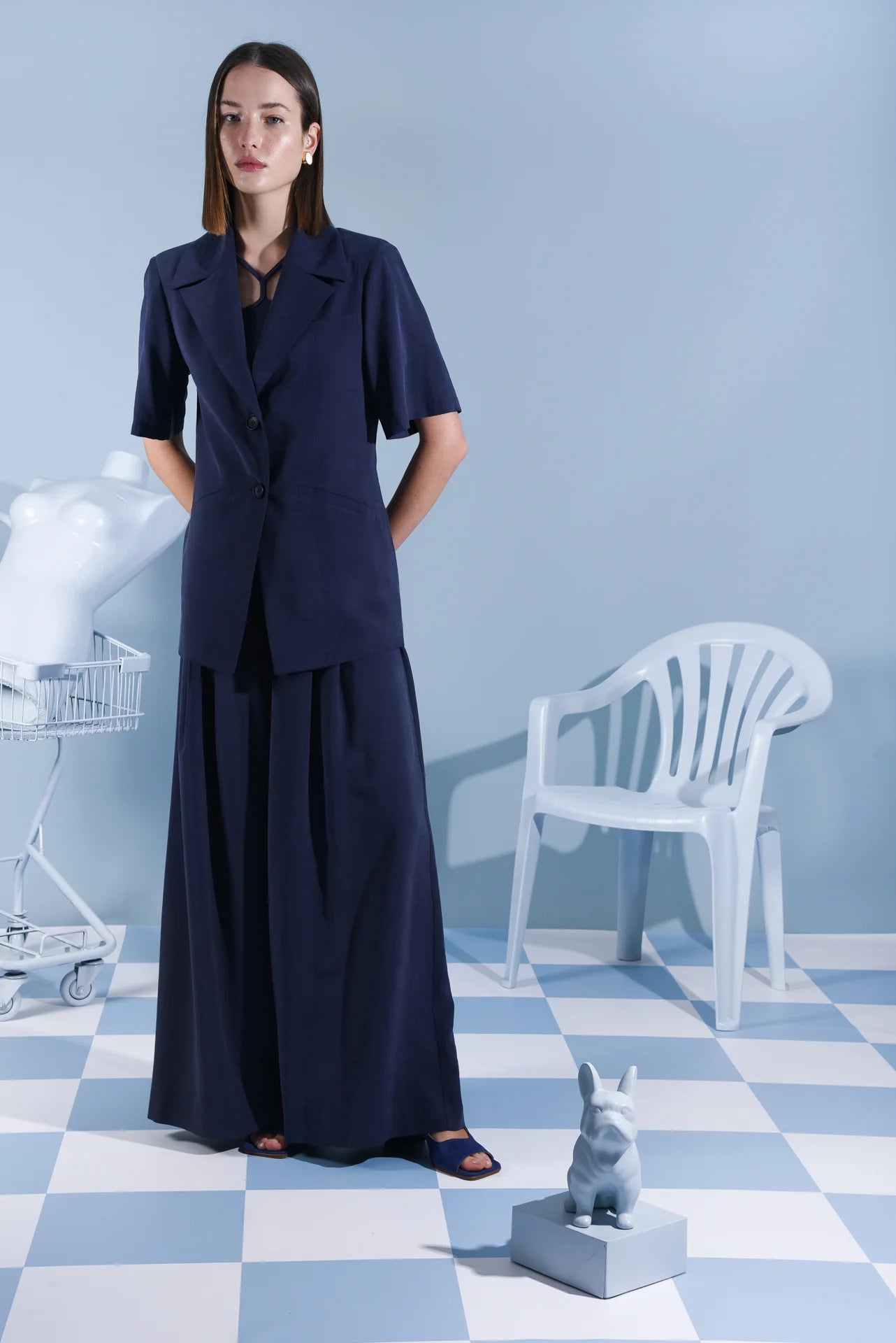 Monica Wide Pants (blue)