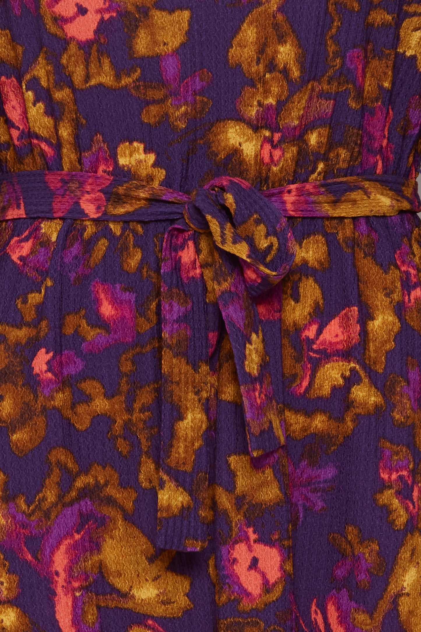 Midi Jersey Dress (purple flowers)