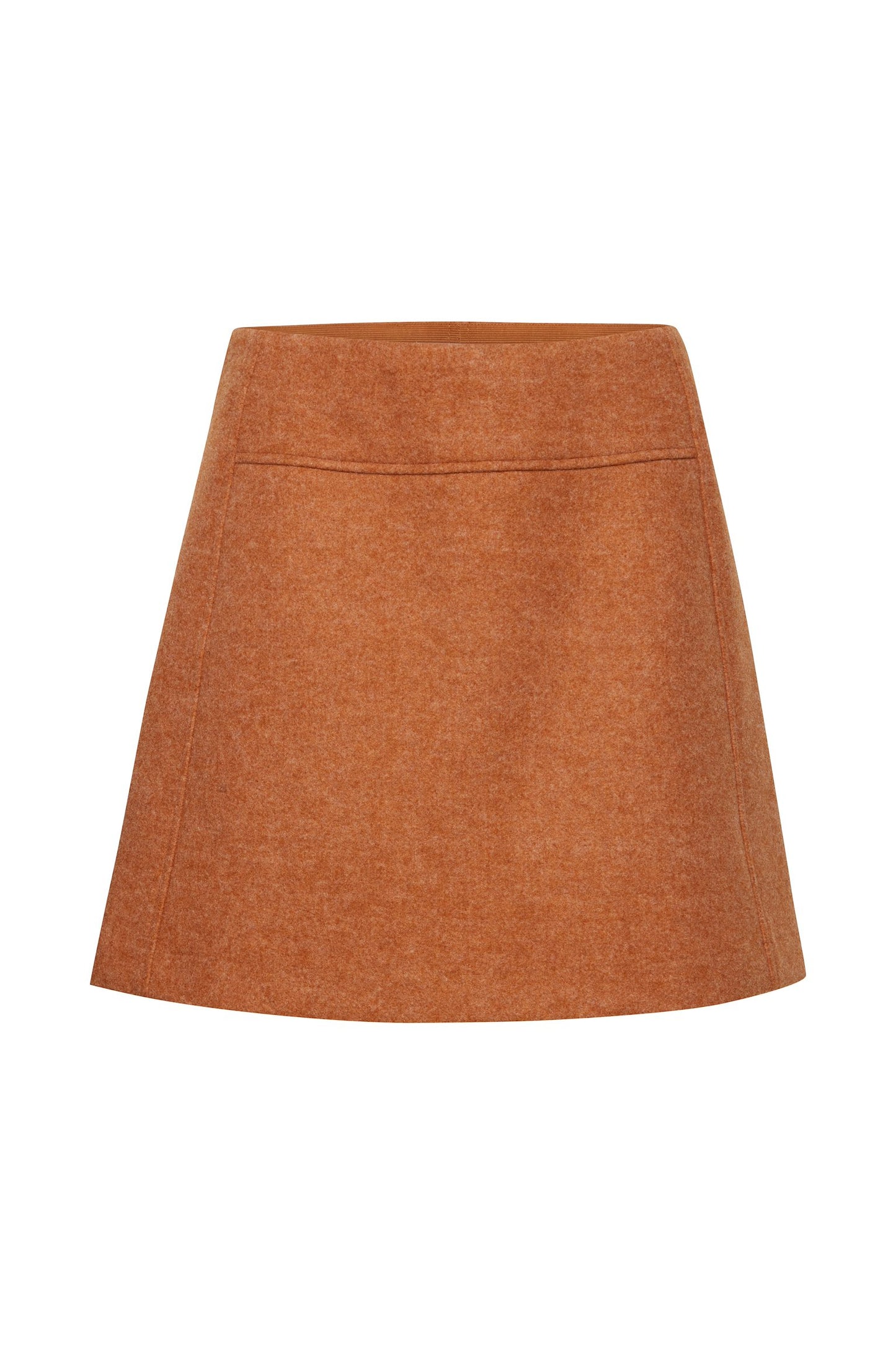 A-Line Mini Skirt (almond melange)