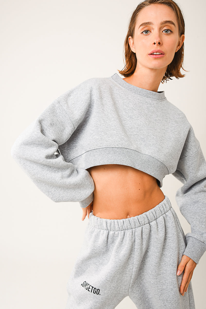 Irina Cropped Sweatshirt (grey)