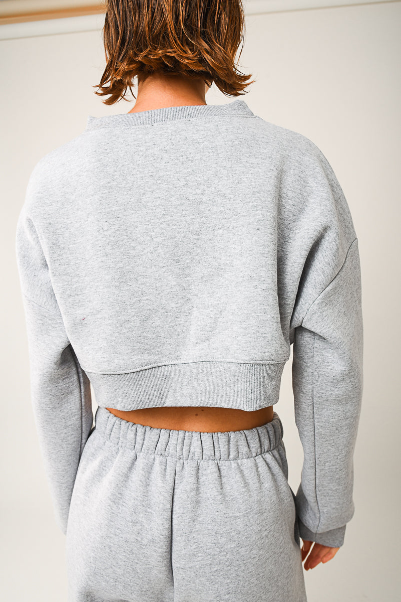 Irina Cropped Sweatshirt (grey)