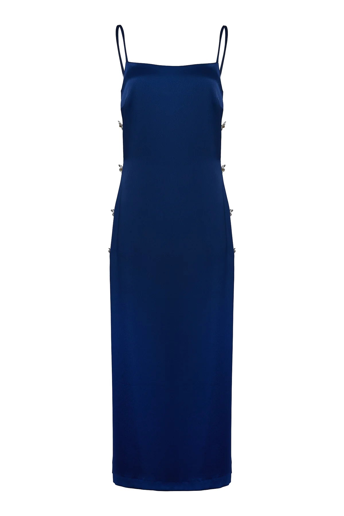 Odysee Silk Maxi Dress (blue)