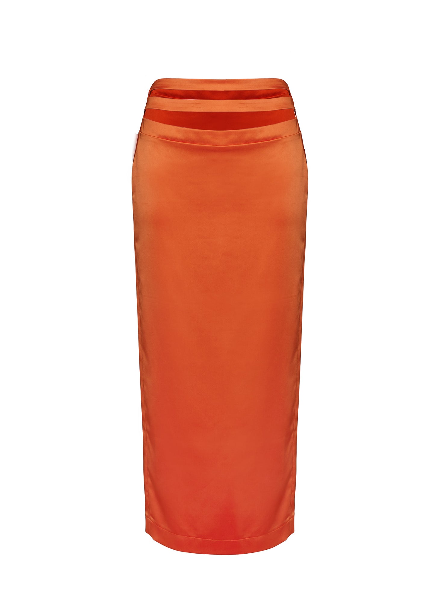 Imani Silk Skirt (orange)