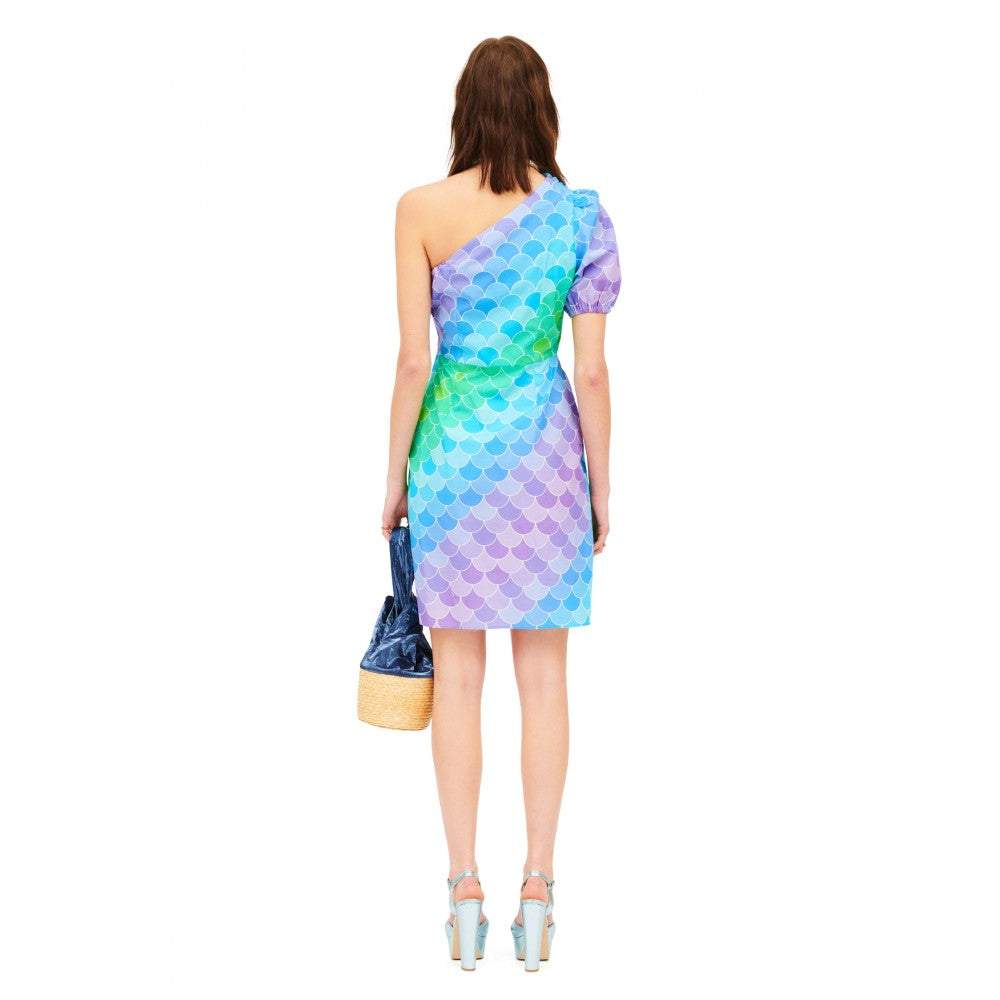 One-Shoulder Mini Dress (mermaid)