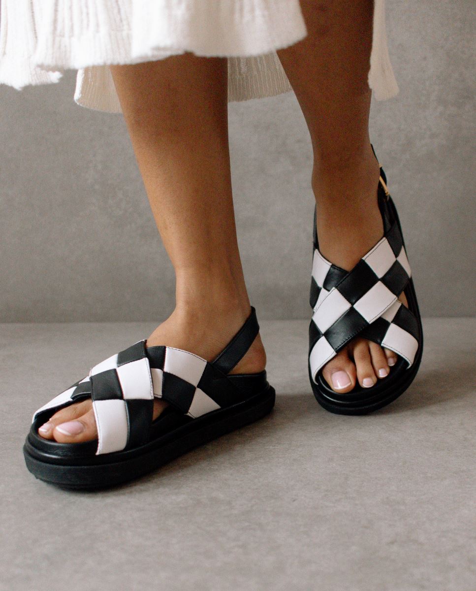 Marshmallow Scacchi Sandals